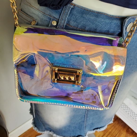 BRAND NEW translucent chain link crossbody bag - Picture 3 of 8